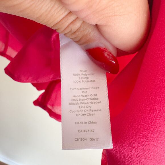 rsvp by Talbots Pink Sleeveless Pom Pom Bow Back Tank Top Blouse - Large - Picture 4 of 6